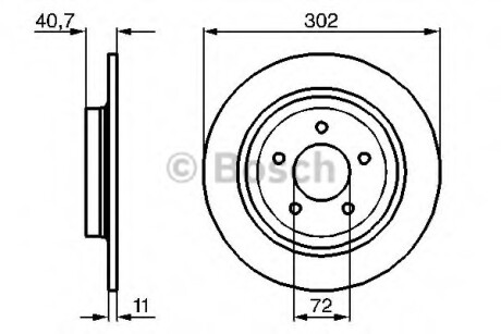 Диск гальмівний BOSCH 0986479C69