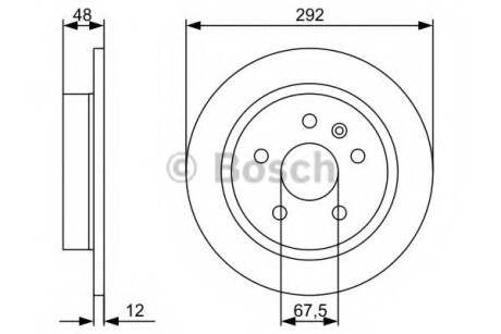 Диск гальмівний BOSCH 0986479C73