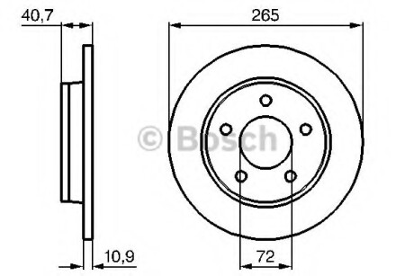 Диск гальмівний BOSCH 0986479C77