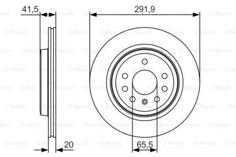 Диск гальмівний BOSCH 0986479S27