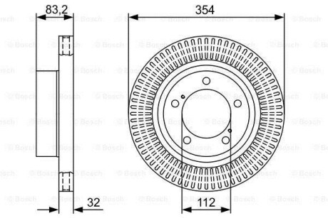 Диск тормозной BOSCH 0 986 479 V50