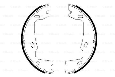 Комплект тормозных колодок, стояночная тормозная система BOSCH 0 986 487 214