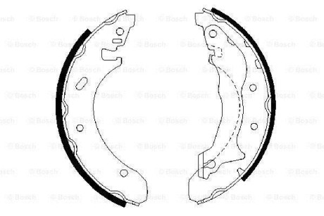 Гальмівні колодки (набір) BOSCH 0986487330
