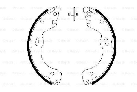 Колодки тормозные барабанные BOSCH 0986487654 (фото 1)