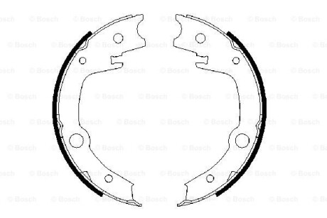 Гальмівні колодки, барабанні BOSCH 0986487679 (фото 1)