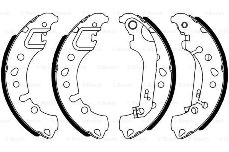 Гальмівні колодки барабанні BOSCH 0986487961