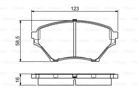 Гальмівні колодки дискові BOSCH 0986494225 (фото 1)