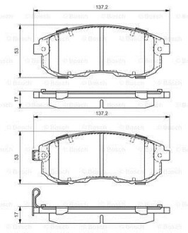 Колодки тормозные BOSCH 0986494337 (фото 1)