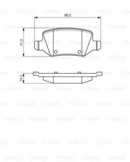 Гальмівні колодки, дискові BOSCH 0986494569