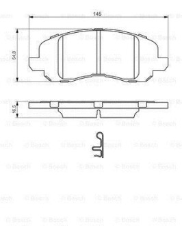 Гальмівні колодки (набір) BOSCH 0986494575 (фото 1)