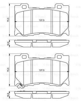 ДИСКОВI КОЛОДКИ ПЕРЕДНI BOSCH 0 986 494 707