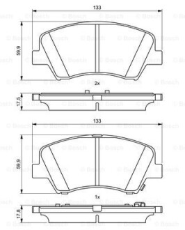 Колодки тормозные BOSCH 0 986 494 712