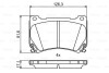 Гальмівні колодки, дискові BOSCH 0986494781 (фото 1)