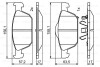 Гальмівні колодки, дискові BOSCH 0986494785 (фото 1)