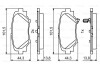 Гальмівні колодки, дискові BOSCH 0986494803 (фото 1)