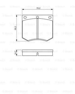 Дисковые тормозные колодки BOSCH 0986495079