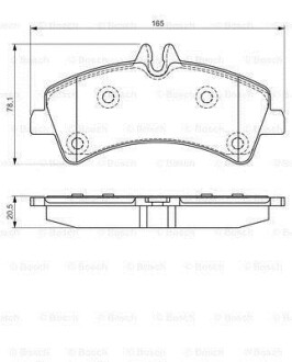 Гальмівні колодки (набір) BOSCH 0 986 495 099