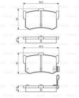 Дисковые тормозные колодки BOSCH 0986495121