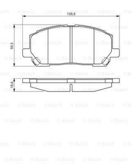 Гальмівні колодки (набір) BOSCH 0986495126