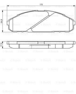 Гальмівні колодки (набір) BOSCH 0986495171