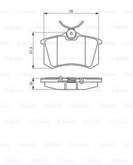 Гальмівні колодки (набір) BOSCH 0986495231