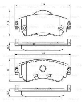 Гальмівні колодки (набір) BOSCH 0986495304