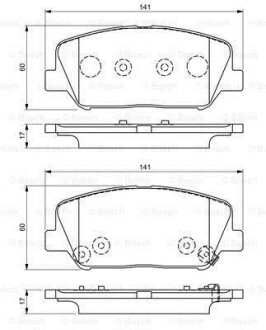 Гальмівні колодки (набір) BOSCH 0986495337 (фото 1)