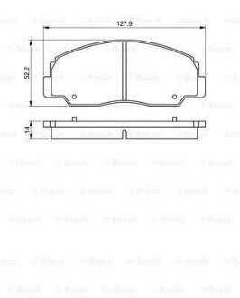 Гальмівні колодки (набір) BOSCH 0986495339