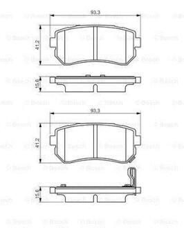 ДИСКОВI КОЛОДКИ ЗАДНI BOSCH 0 986 495 354