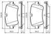 Комплект гальмівних колодок з 4 шт. дисків BOSCH 0 986 495 426 (фото 2)