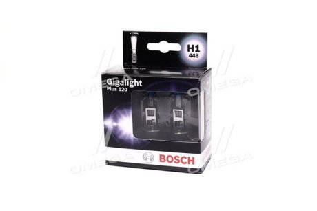 Лампа H1 55W 12V Gigalight Plus 120 бокс 2 шт. - знято з вир-ва BOSCH 1987301105