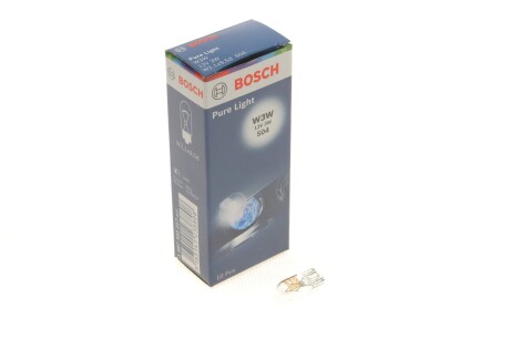 Лампа розжарювання 12V 3W W3W PURE LIGHT BOSCH 1987302217 (фото 1)