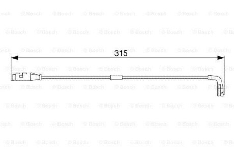 Датчик зносу гальмівних колодок BOSCH 1987473039