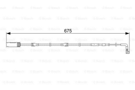 Датчик зносу гальмівних колодок BOSCH 1 987 473 051