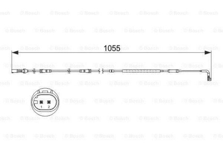 Датчик зносу гальмівних колодок BOSCH 1 987 473 506