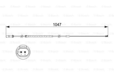 ДАТЧИК ЗНОШУВАННЯ ДИСК.КОЛ.ЗАД BOSCH 1 987 473 512