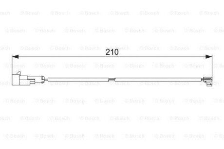 Датчик зносу гальмівних колодок BOSCH 1987474520 (фото 1)