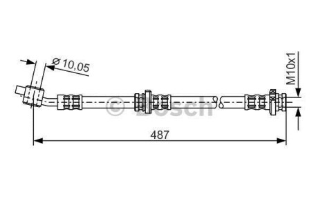 Шланг гальмівний BOSCH 1987476135