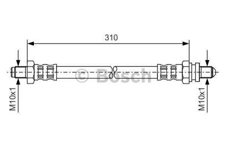 Шланг тормозной BOSCH 1987476407