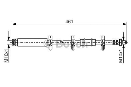 Шланг гальмівний BOSCH 1987476463