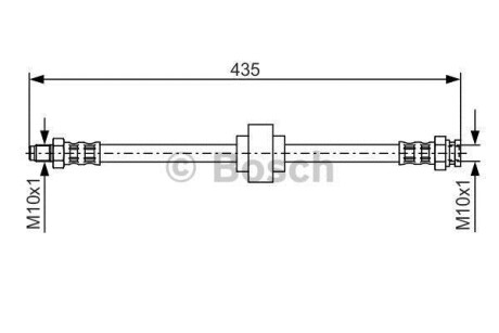Шланг гальмівний BOSCH 1987476521 (фото 1)