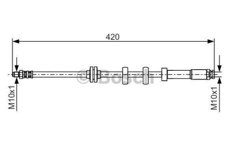 Шланг гальмівний BOSCH 1987476637