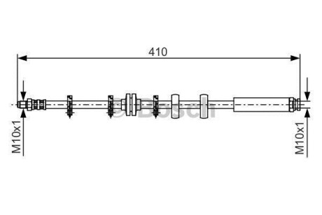 Шланг гальмівний BOSCH 1987476639