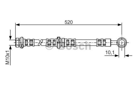 Шланг гальмівний BOSCH 1987476768