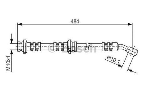 Шланг гальмівний BOSCH 1987476801