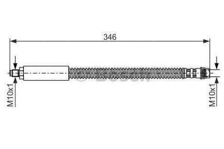 Шланг гальмівний BOSCH 1987476859