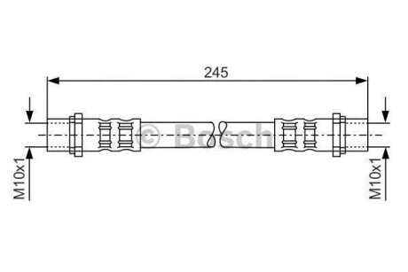 Шланг гальмівний BOSCH 1987476904