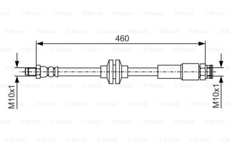 Гальмівний шланг BOSCH 1987481543