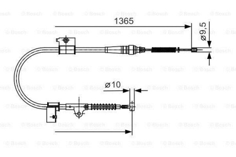 Гальмівний трос BOSCH 1987482048