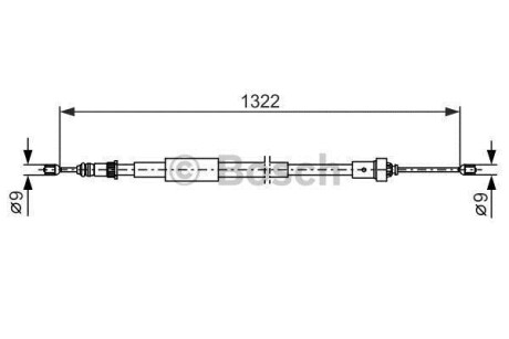 Гальмівний трос BOSCH 1987482385